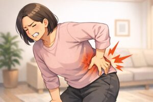 稲敷市腰痛の女性