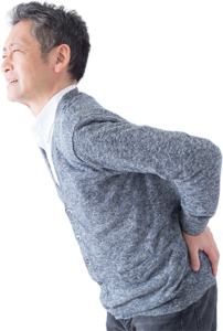 腰痛の男性